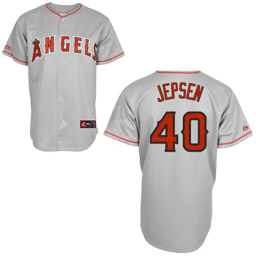Online Los Angeles Angels 40 Kevin Jepsen Gray Cool Base MLB Jersey Baseball MLB Jerseys
